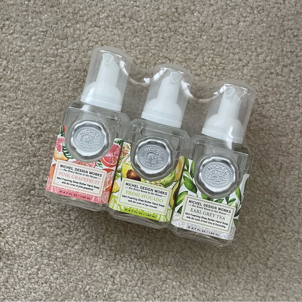 Michel Design Works Mini Hand Soap Set: Pink Grapefruit, Avocado, Earl Grey Tea - Picture 15 of 16